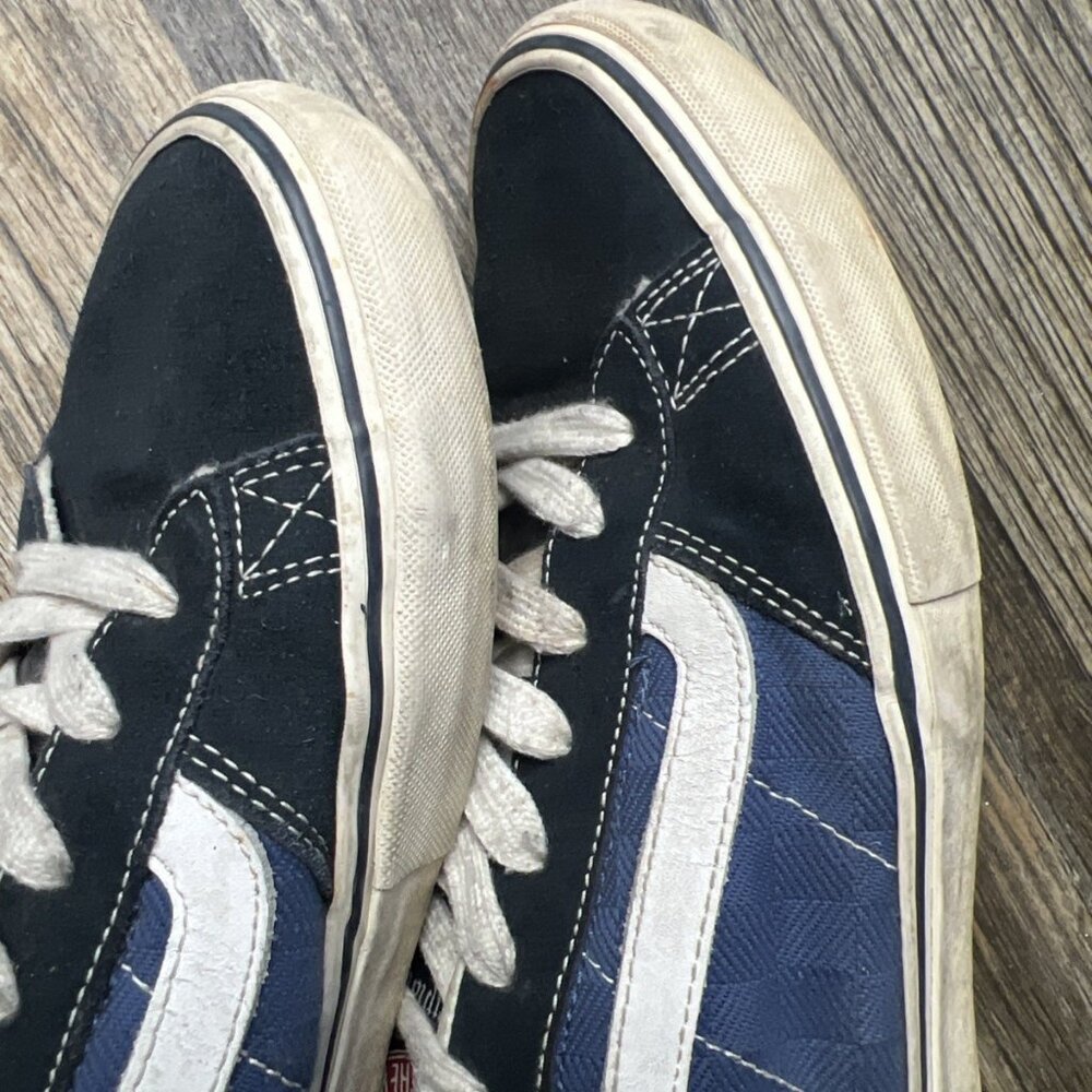 Vans Skate Shoe Blue Chunky Fat Tongue Skateboard La Criptados Mens 11 - Picture 8 of 10